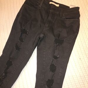 Stylish Black Distressed Women Jeans